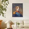 >SALE<5D DIY Full Round Drill Diamond Painting Cowboy Dog Kit Home Decoration 30x40cm