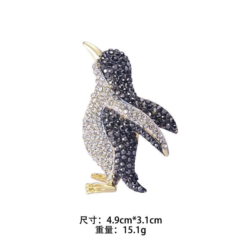 Cartoon Style Pin Animal Alloy Inlay Rhinestones Women’S Brooches