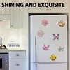 12PCS DIY Diamond Art Refrigerator Sticker for Decor (Flower Basket)