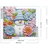 Diamond Painting -DIY Round Drill 3D Texture Snowman（40x35cm）
