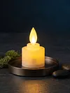 Flameless LED Tea Lights Candles Solar Power Realistic Fake Electric Tealight Candles Multifunctional for Fireplace Mantel Dinner Wedding Party