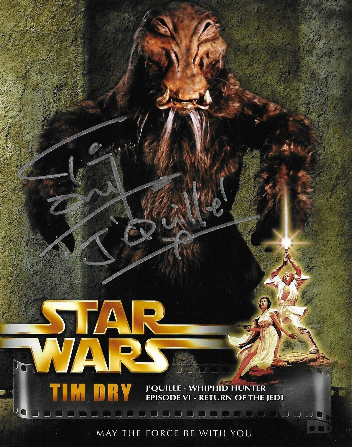 Tim Dry Signed Star Wars 10x8 Photo Poster painting AFTAL