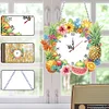 DIY Fruit Diamond Clock Art Pendant Home Wall Decoration Crafts