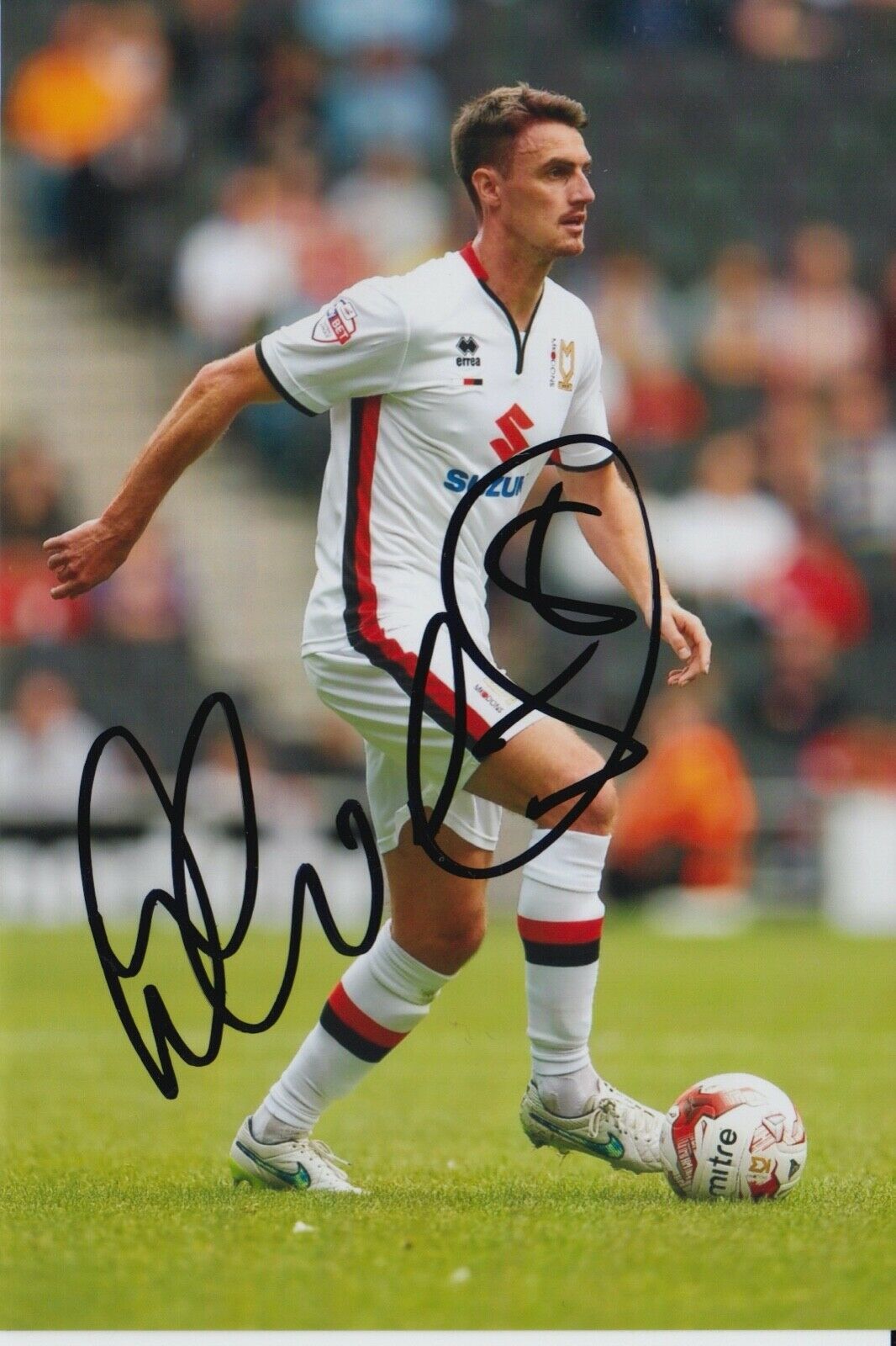 DARREN POTTER HAND SIGNED 6X4 Photo Poster painting - FOOTBALL AUTOGRAPH - MK DONS 1.