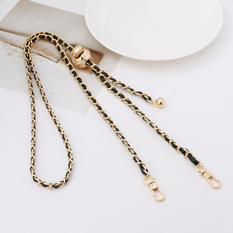 5 Pieces Alloy Solid Color Bag Chain Bag Straps