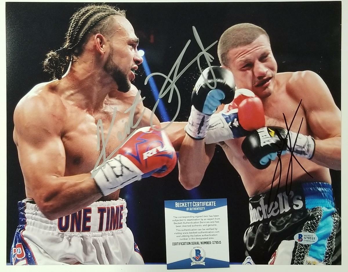 Keith Thurman & Jesus Soto Karass signed 11x14 Photo Poster painting Autograph ~ Beckett BAS COA