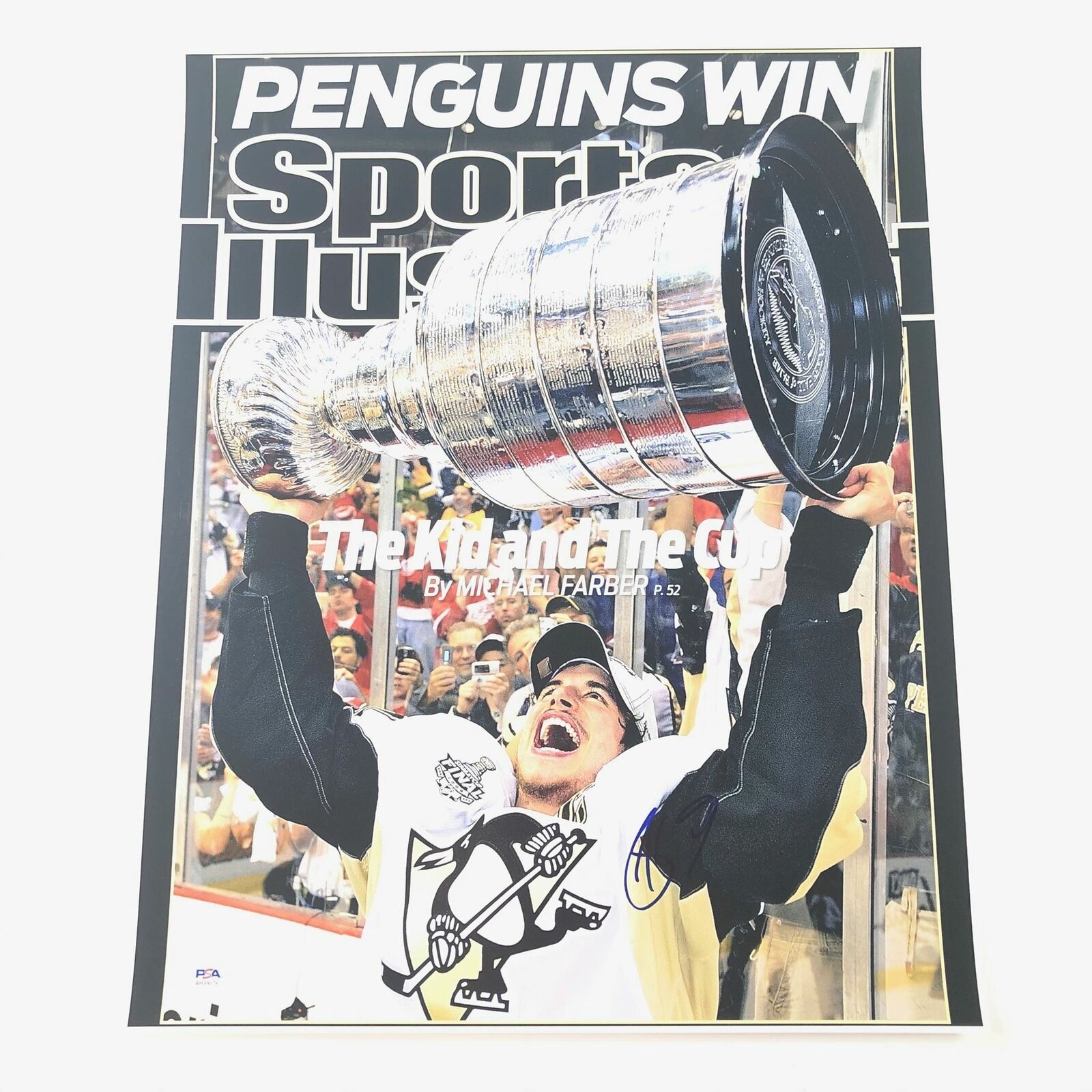 Sidney Crosby signed 16x20 Photo Poster painting PSA/DNA Autographed Pittsburgh Penguins