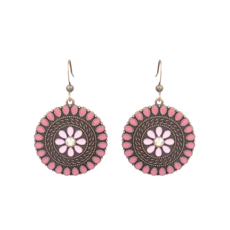 Women's Bohemian Exotic Water Drop Flower Earrings