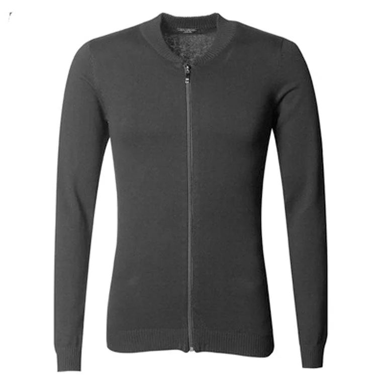 Men Casual Jacket Slim Coat Men's Sweater Spring Zipper Knitted Fashion Cardigan Slim-Fit Cardigan Sweater