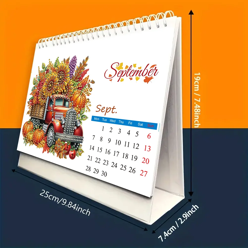 5D/DIY Calendar Crystal Painting Desk Calendars Kit Diamond Painting Calendar