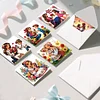 6pcs Diamond Painting Mothers Day Greeting Card with Envelope for Family Friends Holiday Gift Congratulations