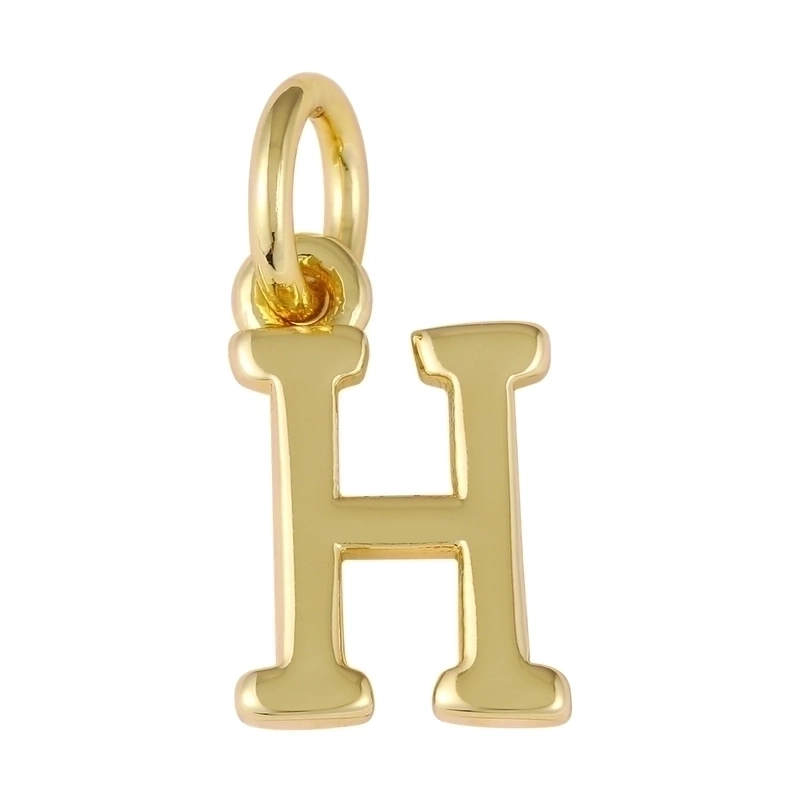 1 Piece Copper Letter Pendant