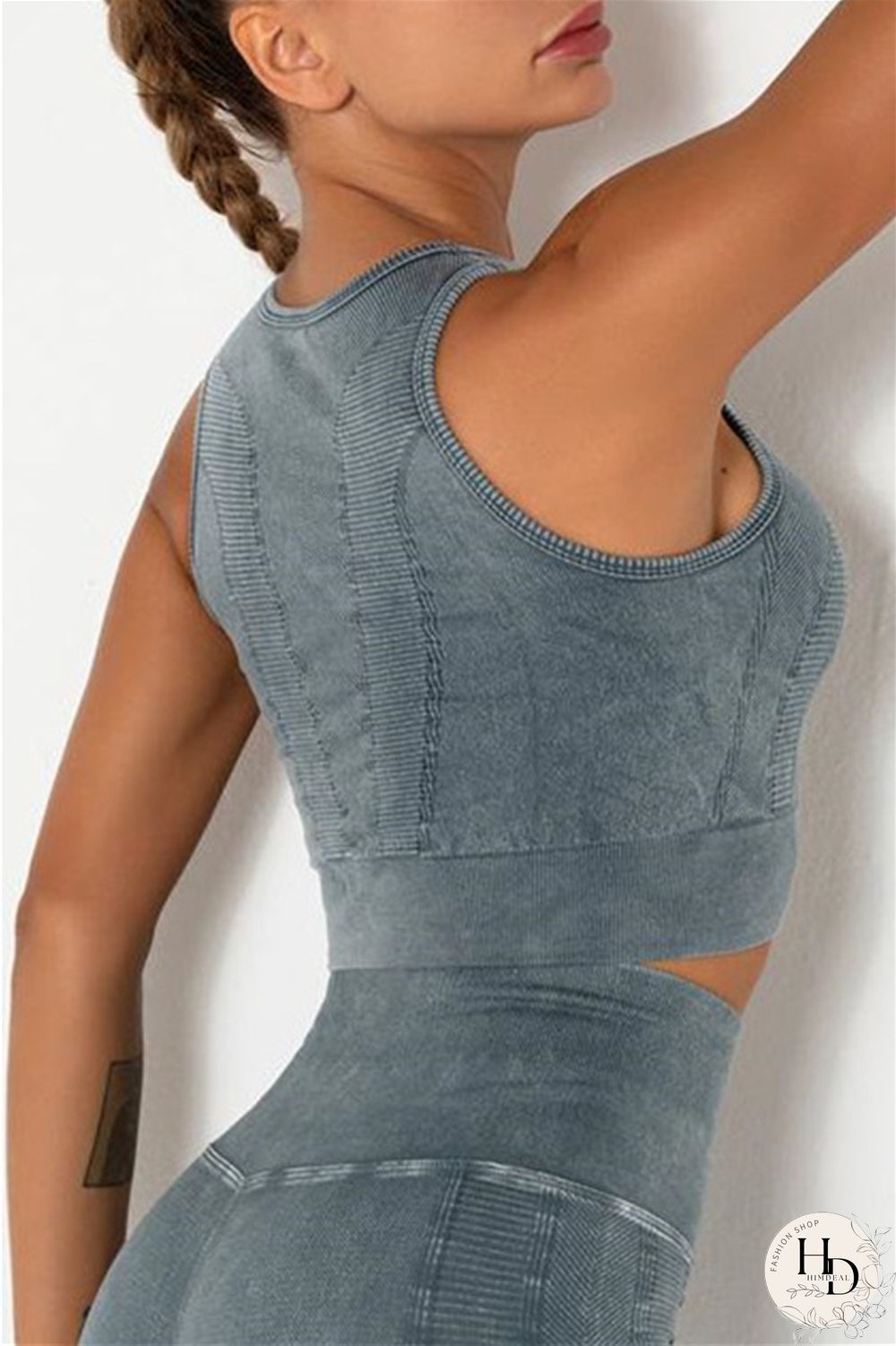 Grey Casual Sportswear Solid Vests