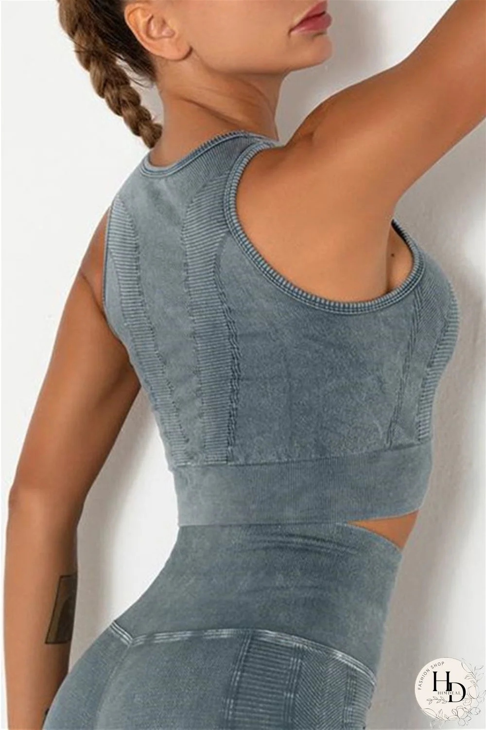 Grey Casual Sportswear Solid Vests