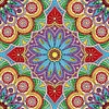 Multistyle Mandala - Peinture Diamant De Forme Sp&eacute;ciale - 30 X 30 CM