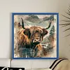 Highland Cattle-14CT Stamped/Counted Cross Stitch 40*40cm