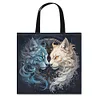 Black Cat - 11CT DIY Stamped Cross Stitch Shopping Bag 40*40cm/15.75*15.75in