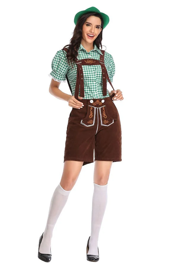 Bavarian Beer Girl Lederhosen Costume-elleschic