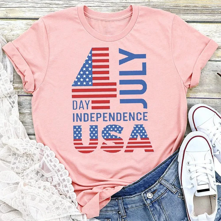 4th of July USA Independence Day T-shirt Tee -