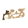 Amoureux des animaux - Ornements de table en bois sculpt&eacute;