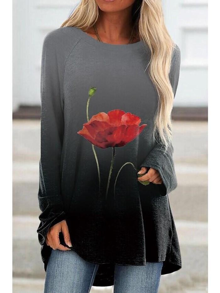 Women Half Sleeve V-neck Solid Color Dress