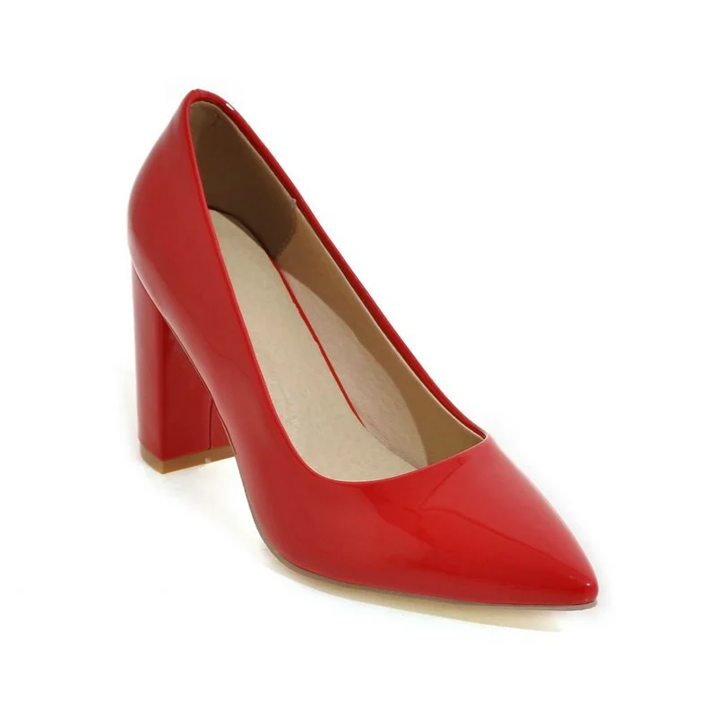 2021 New ladies dress shoes Black white red apricot yellow Sexy Party Women's Pumps High Heels Pointy Toe Women Shoes Big Size