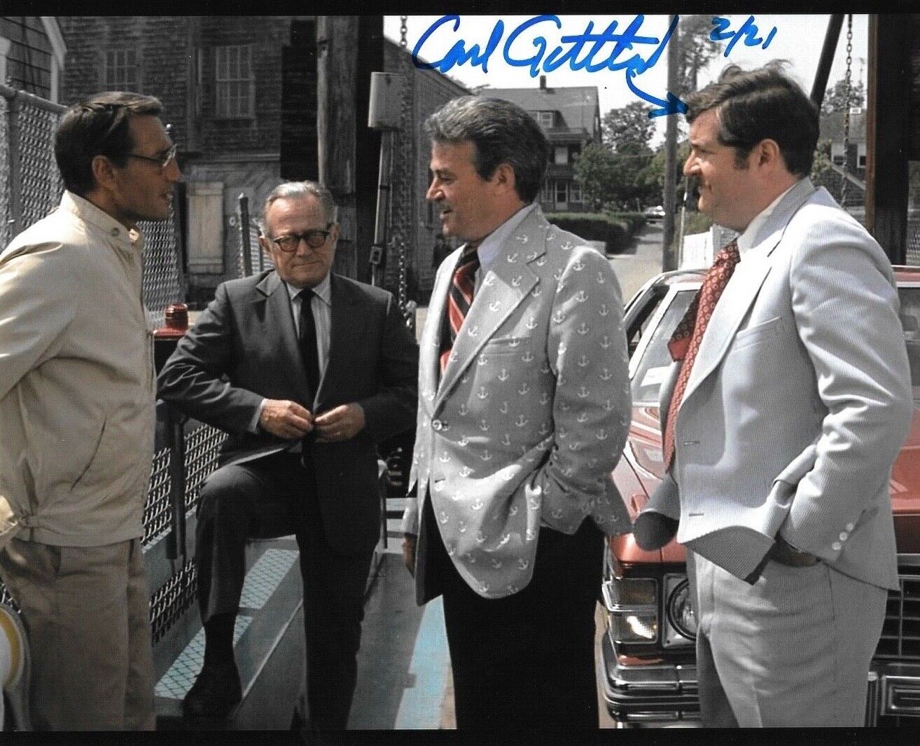 * CARL GOTTLIEB * signed 8x10 Photo Poster painting * JAWS * PROOF * COA * 6