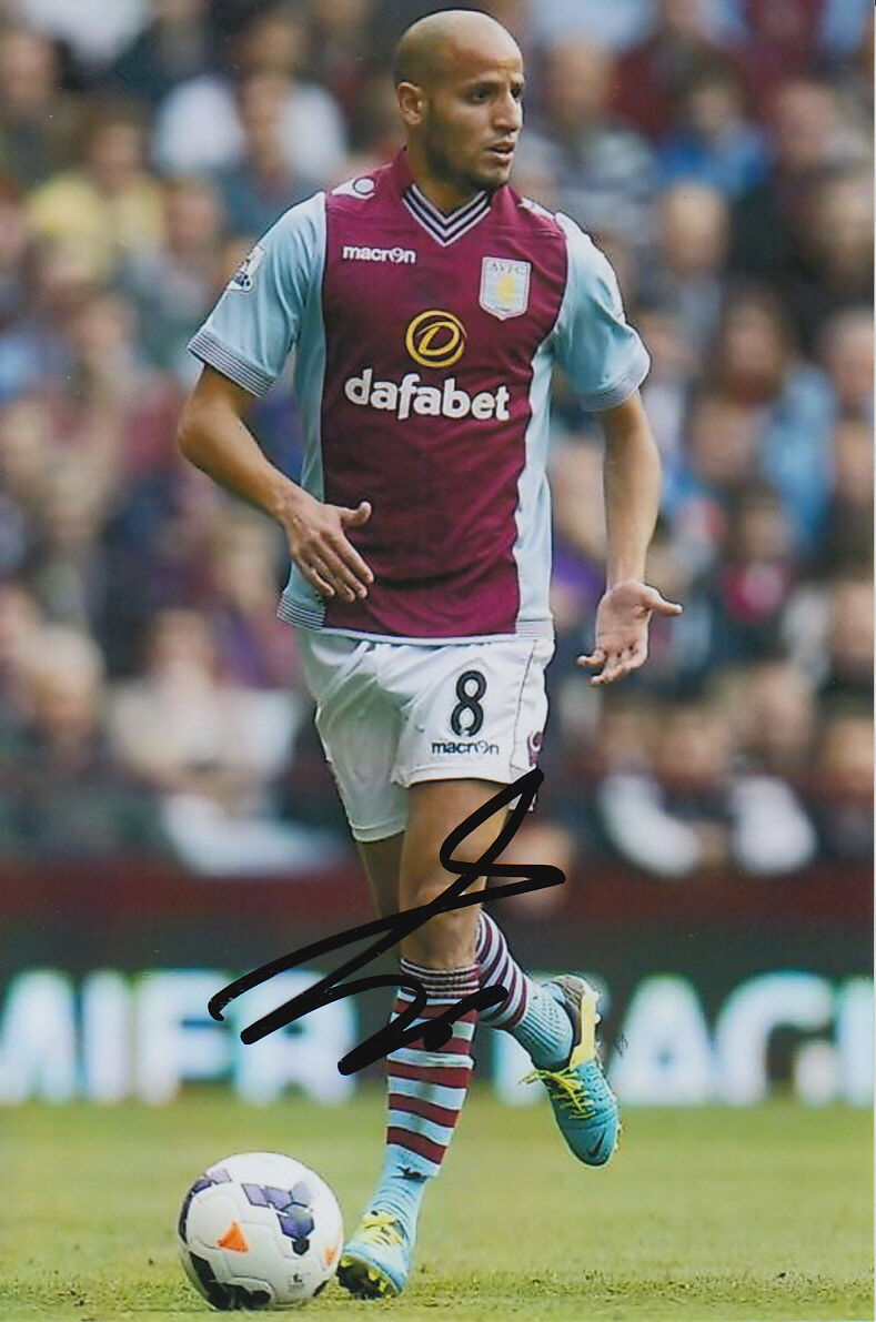 ASTON VILLA HAND SIGNED KARIM EL AHMADI 6X4 Photo Poster painting.