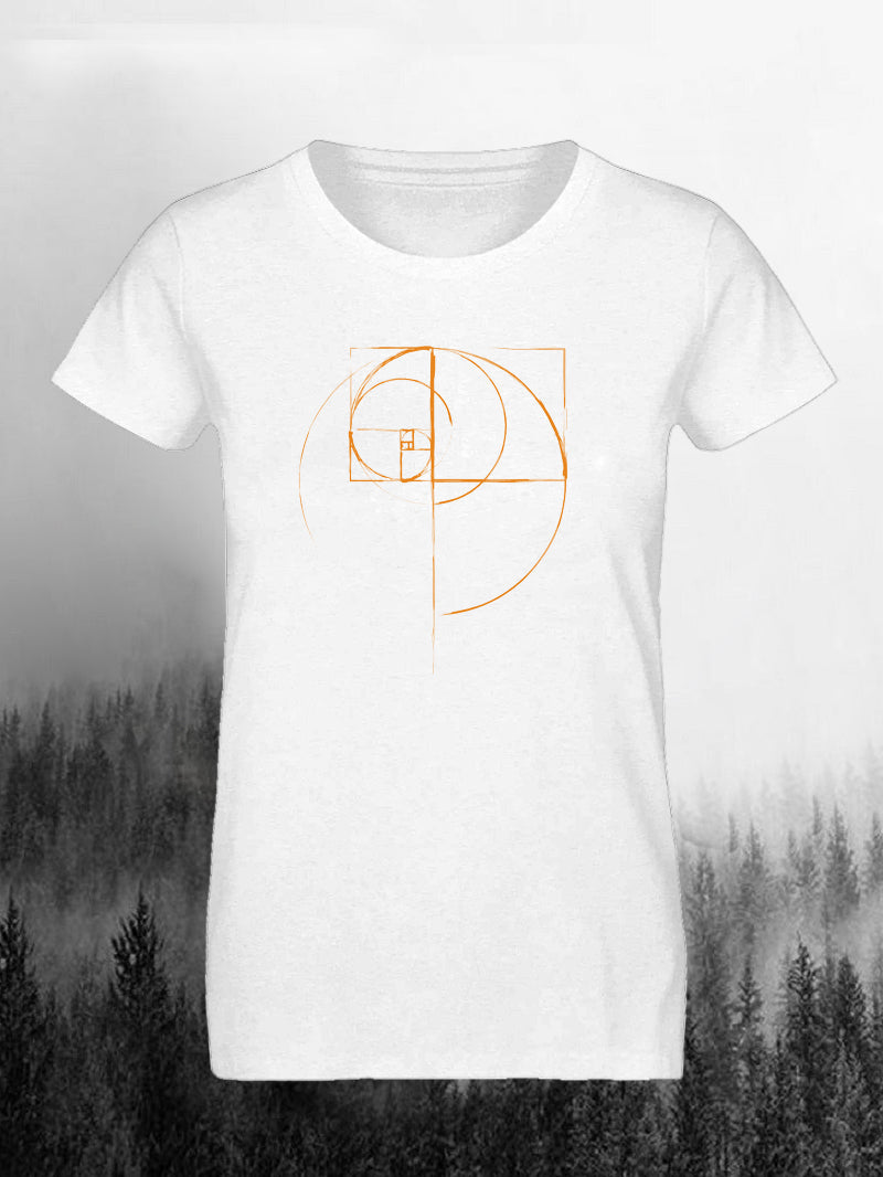 Women's Fibonacci Gold Short-Sleeved Shirt