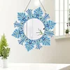 DIY Snowflake Special Shape Acrylic Diamond Painting Mirror