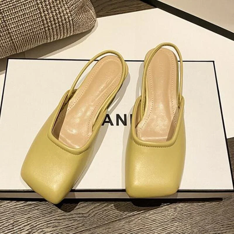 New 2021 Autumn Women Shoes Female Flat Fashion Ladies Slippers Outdoor Sandals Slides Mules Shoes Flip Flop Closed Toe Flats