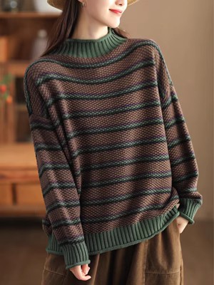 Women Long Sleeve V-neck Graphic Floral Printed Top