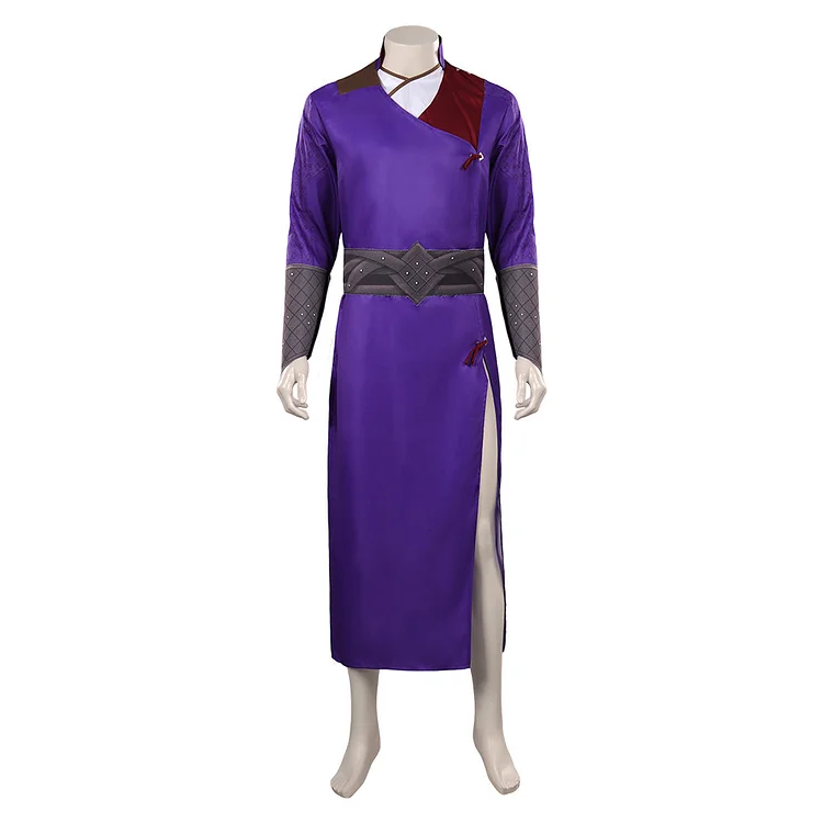 Baldur's Gate Gala Purple Outfits Cosplay Costume Halloween Suit
