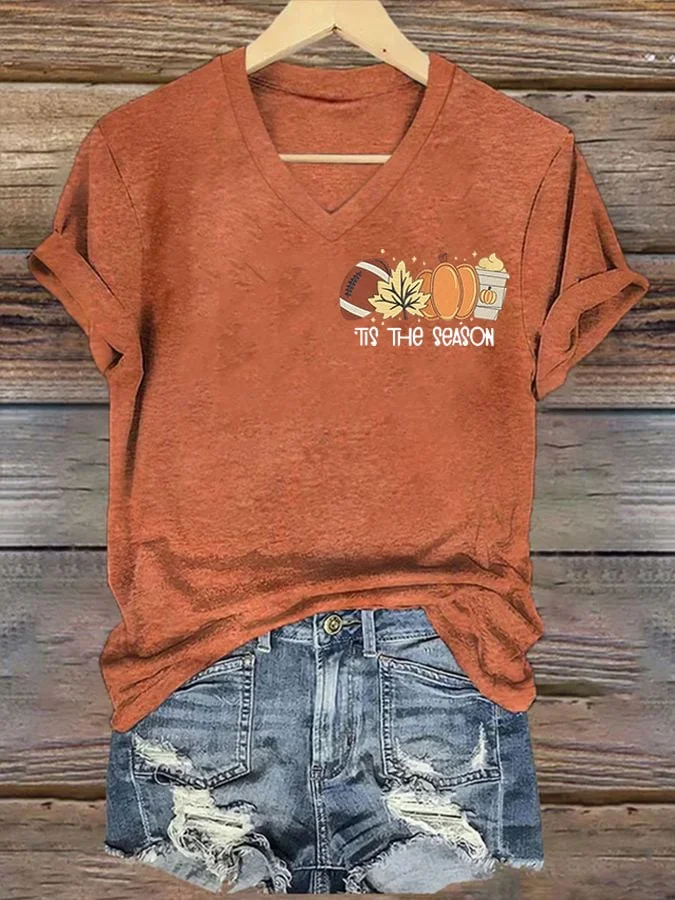Women's Fall Print T-Shirt