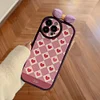 Adorable Heart Plaid Phone Case with Knot for iPhone X/11/12/13/14 