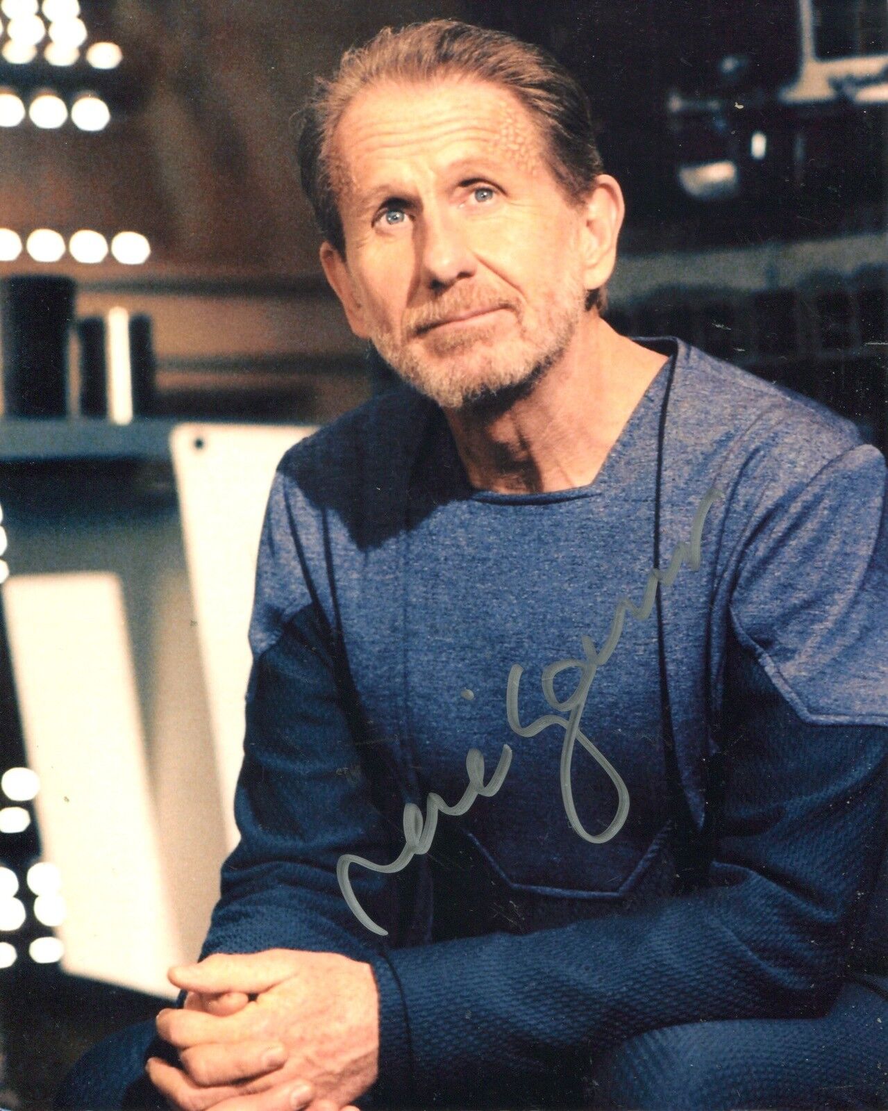 Actor Rene Aberjonois signed STAR TREK Photo Poster painting 8x10 Photo Poster painting IMAGE No2 UACC DEALER