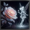 Tinkerbell Rose-14CT Stamped Cross Stitch 40*40cm tapestrymarket