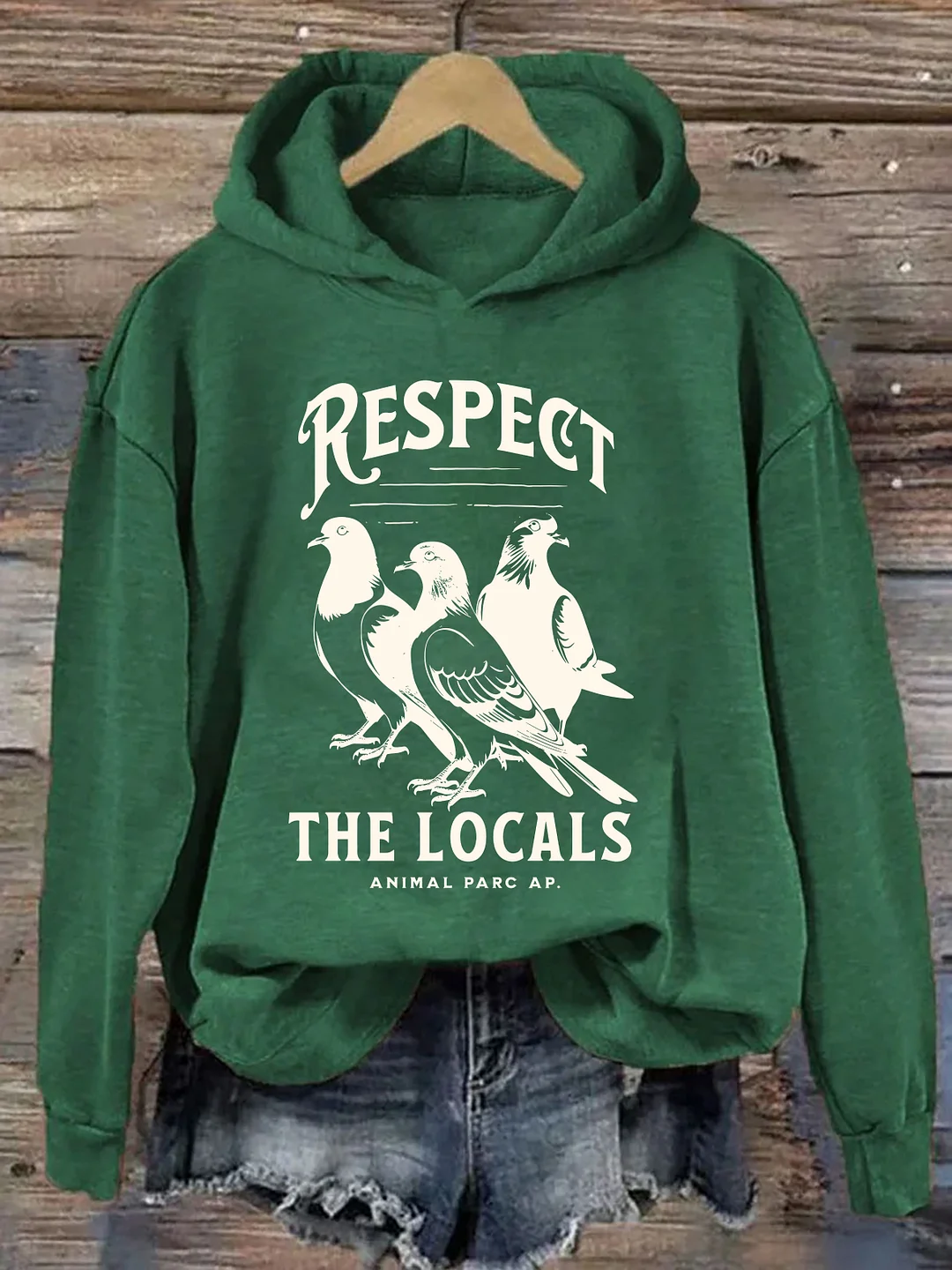 Respect The Locals Pigeon Hoodie