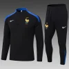 2024/2025 France Half-Pull Training Suit Black Football Jersey Set