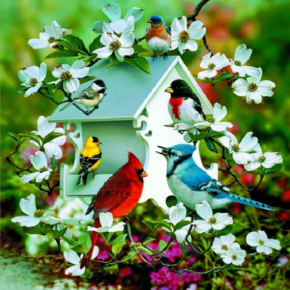 

Bird - Round/Square Drill Diamond Painting - 30*30CM, Square diamond 30*30cm, 501 Original