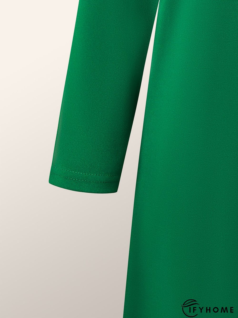 High Elasticity Loose Long sleeve H-Line Elegant Boat Neck Dress | IFYHOME