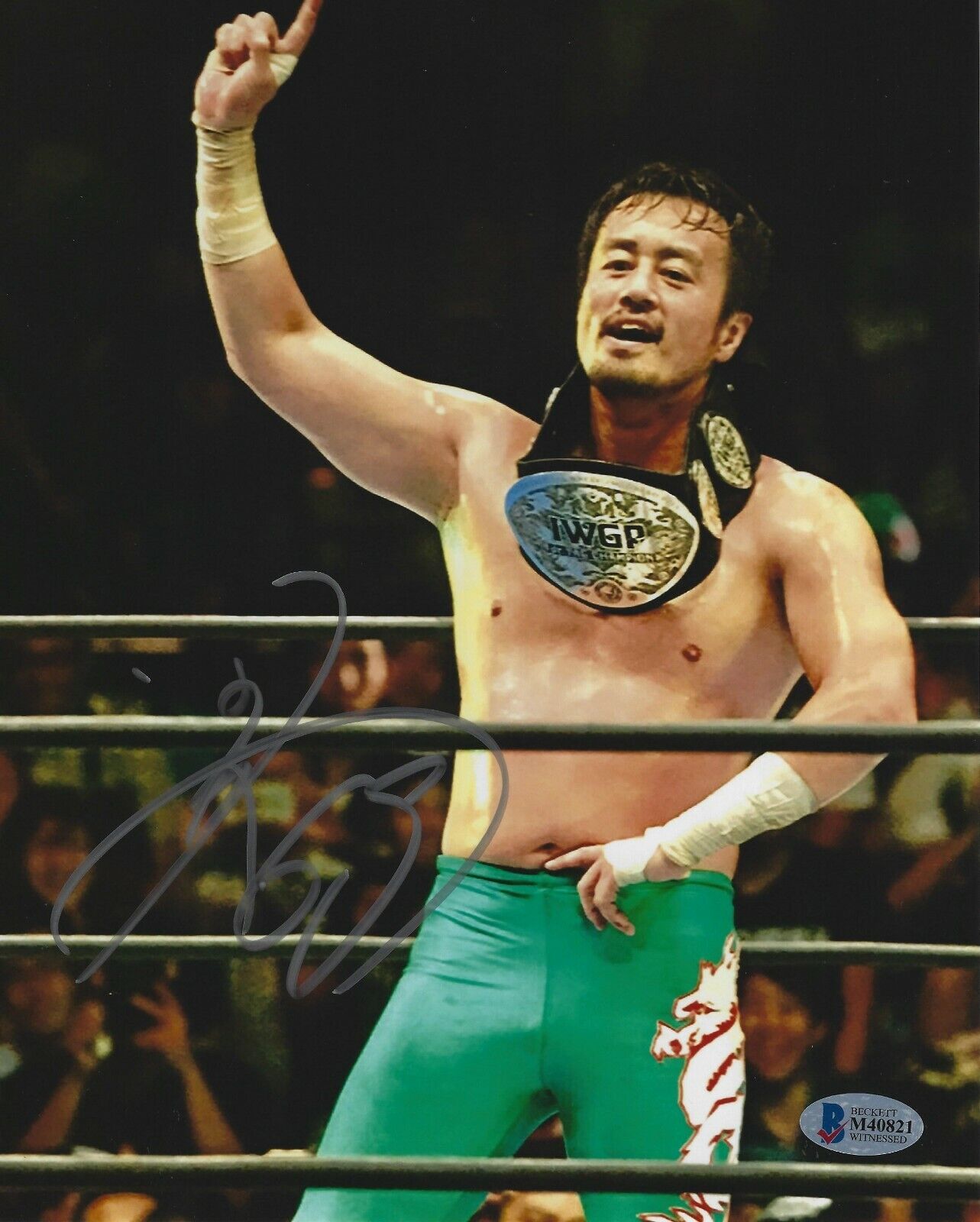 Ryusuke Taguchi Signed 8x10 Photo Poster painting BAS Beckett COA New Japan Pro Wrestling Auto 3