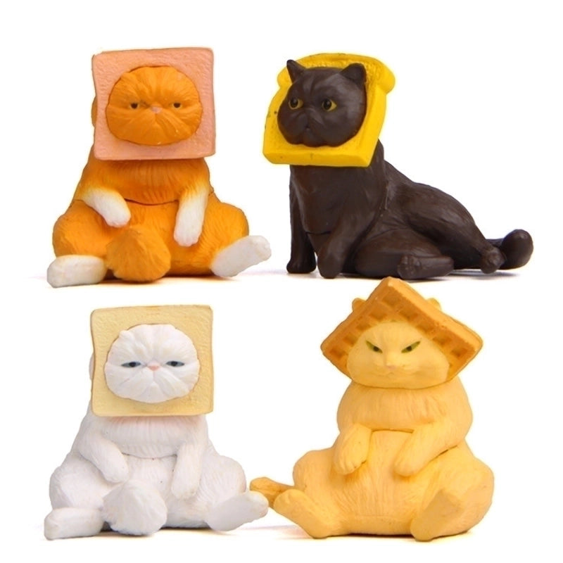 Cute Cat Pvc Ornaments 1 Piece