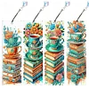 (US Local)4Pcs Diamond Painting Bookmarks Diamond Art Bookmarks Craft Kit