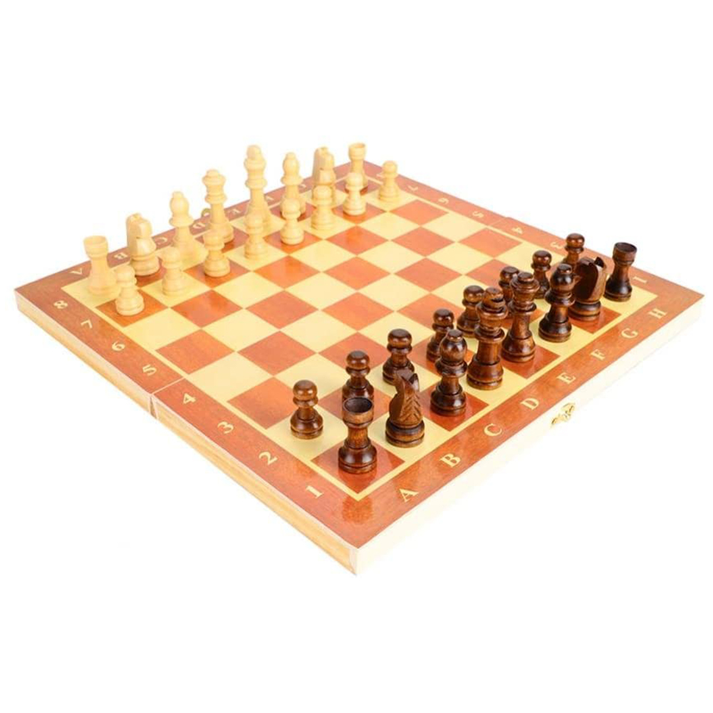 

Wooden International Chess Set Chess Board Folding Puzzle Games 29X15Cm, 501 Original
