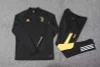 2023/2024 Juventus Half-Pull Training Suit Black Football Shirt 1:1 Thai Quality Set love fball