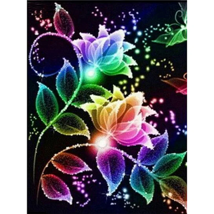 Dazzling Flower 11Ct Stamped Cross Stitch 30*40CM