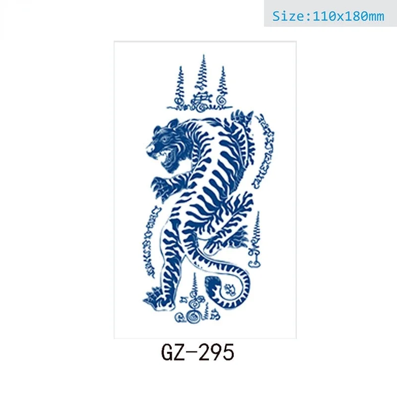 Net Red Herbal Juice Semi-permanent Waterproof Sweat-proof Tattoo Masking Scar Tattoo Sticker Herbal Juice Tattoo Sticker