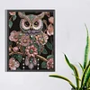 Pearl Floral Owl-Special Shaped Diamond Painting