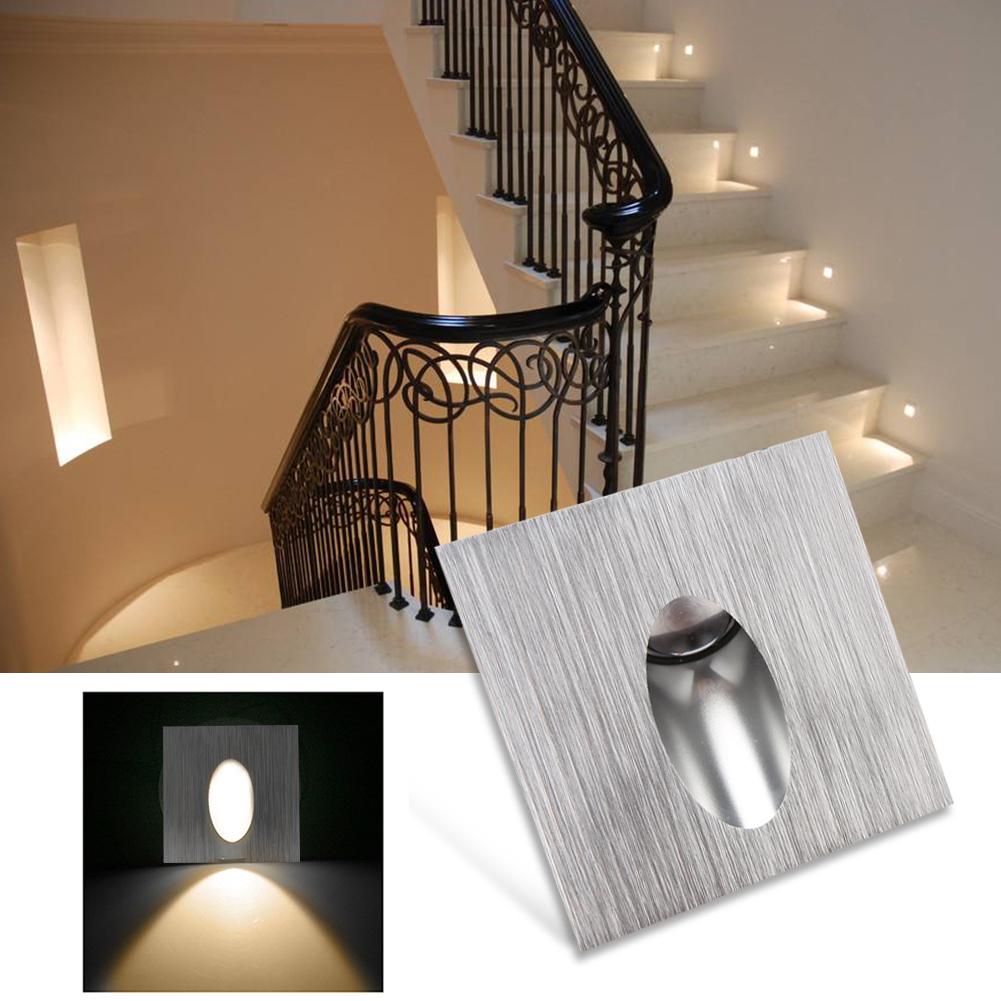 

3W LED Recessed Stair Light AC 85-265V Stairway Wall Corner Lamp (WW), 501 Original